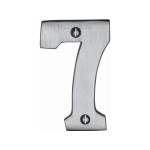 M Marcus Heritage Brass Numeral 7 - Face Fix 76mm Heavy font